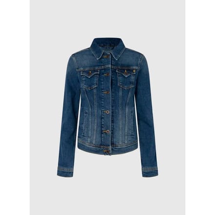 Pepe Jeans Thrift Jasje Blauw S Vrouw