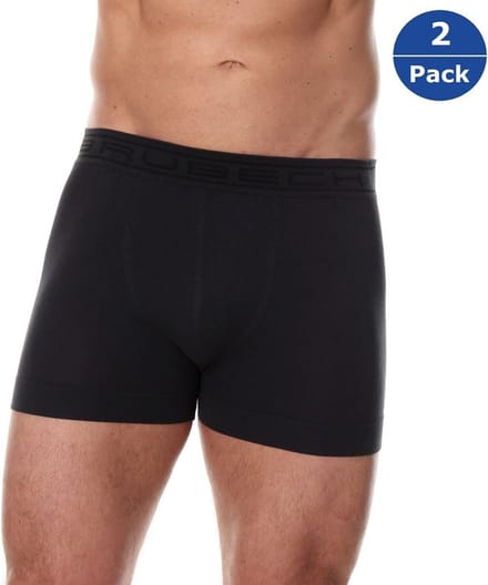 Brubeck Heren Ondergoed Boxershorts - Naadloos Elastisch Katoen - Grafiet - L
