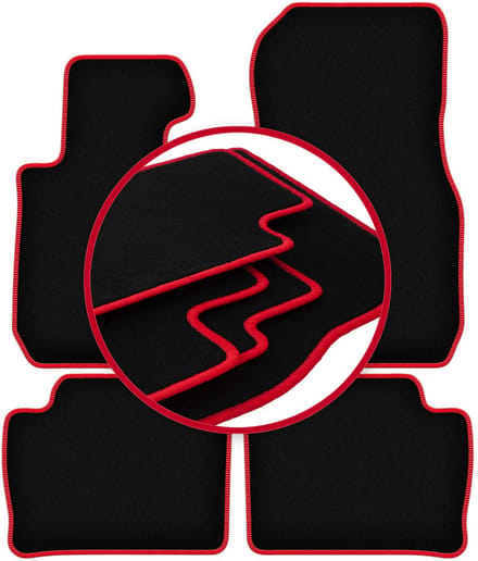 CARLUX-RED automatten voor: BMW 3 F30 sedan (2011-2018)