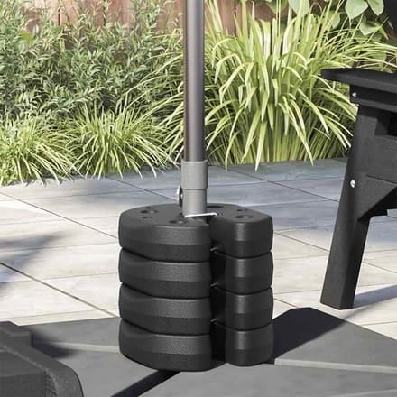 vidaXL - Prieelgewichten - 4 - st - 220x50 - mm - beton - zwart
