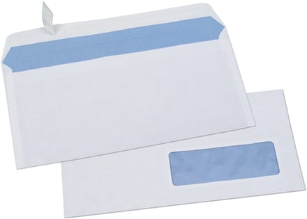 GPV Enveloppen C5 162x229mm wit met venster, 500 stuks