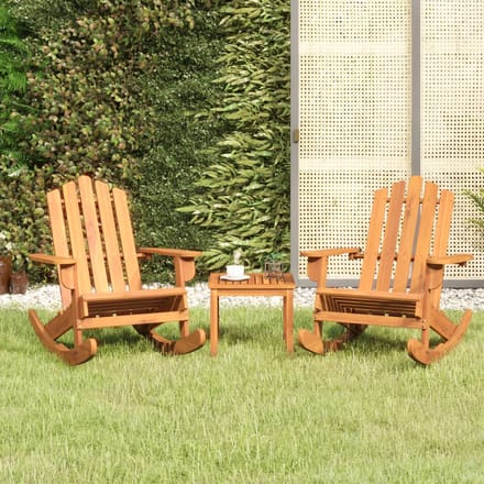 vidaXL - 3-delige - Loungeset - Adirondack - massief - acaciahout