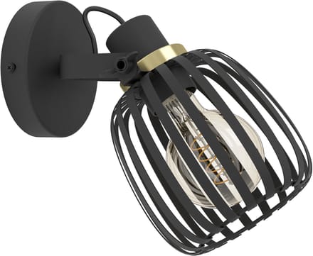 EGLO Girona Spot - E27 - 19 cm - Zwart - Staal