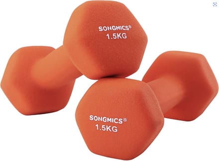 MIRA Home - Set van 2 Dumbbells - 2 Korte Halters - 1,5Kg