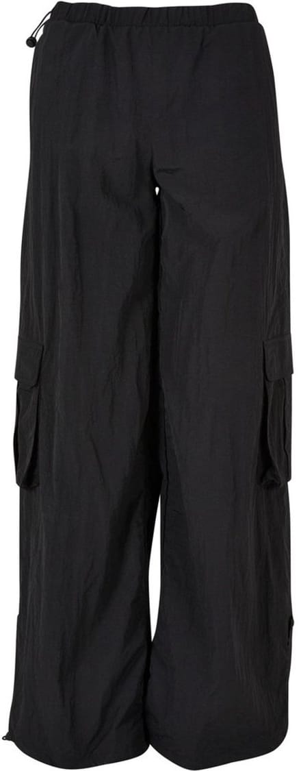 Urban Classics - Wide Crinkle Nylon Cargobroek - 4XL - Zwart