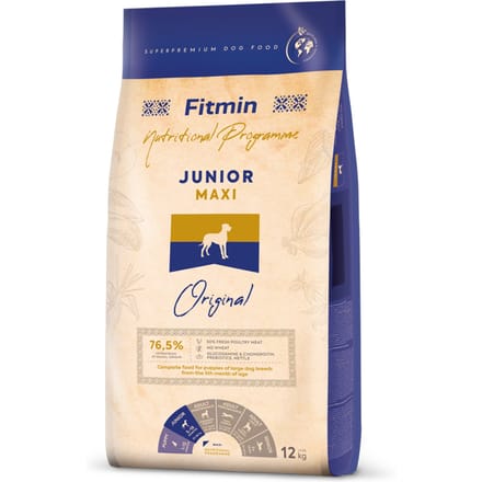 12kg Fitmin Program Maxi Junior hondenvoer droog