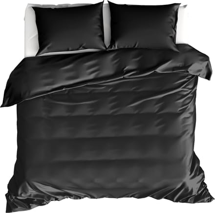 Moodit Dekbedovertrek Basil Black - Hotelmaat - 260 x 240 cm - Katoen