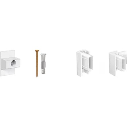 Duraline Ophangset Voor Schilderijrail Phs S/1 - Voor Click Rail - Wit