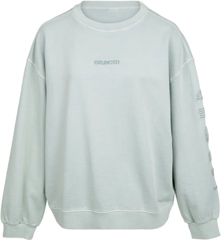 Brunotti - Esseries - Sweater Aqua Grey - Dames - 100% Katoen - Crewneck - XL