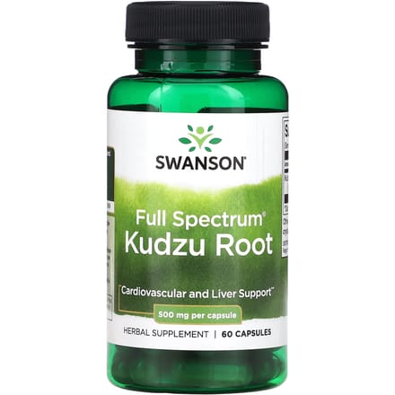 Volledig Spectrum Kudzu Wortel, 500 mg, 60 capsules