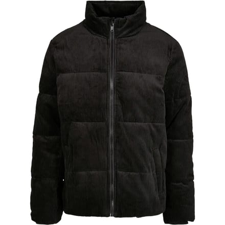 Urban Classics - Boxy Corduroy Puffer winterjas - S - Zwart