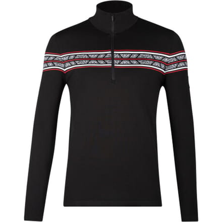 NEWLAND - N3 4122 man t-neck - Skipully heren - Zwart, wit