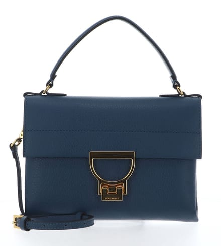 COCCINELLE Leren handtas schoudertas Arlettis Handbag Deep Blue blauw