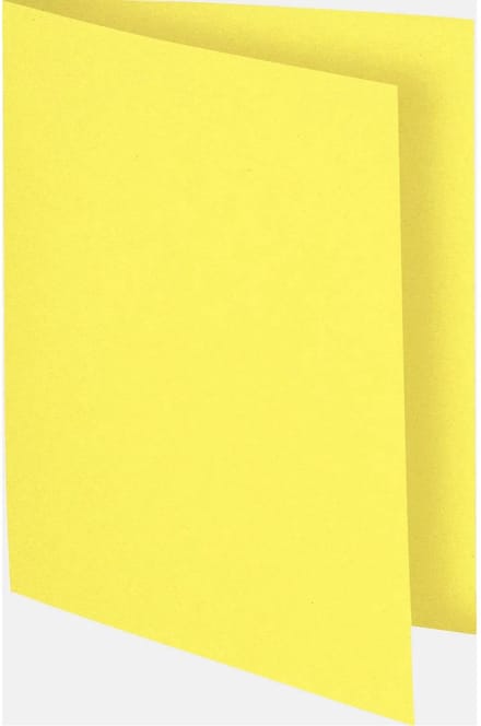 Exacompta 10x FLASH 80 - Pak van 100 inlegmappen - Kanariegeel - 150005E