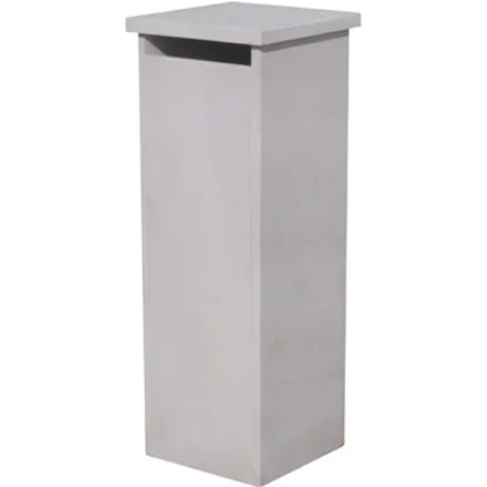 Staande Brievenbus Palma - Natuursteen - Wit - 32x98x32cm