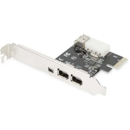 Digitus DS-30201-5 3 + 1 poorten FireWire 400-controllerkaart FireWire 400 PCIe