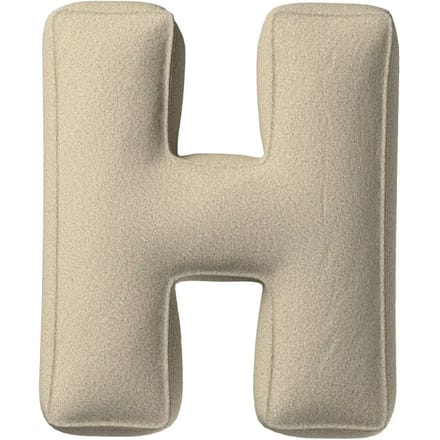 Kussen letter h Yellow Tipi Boucle