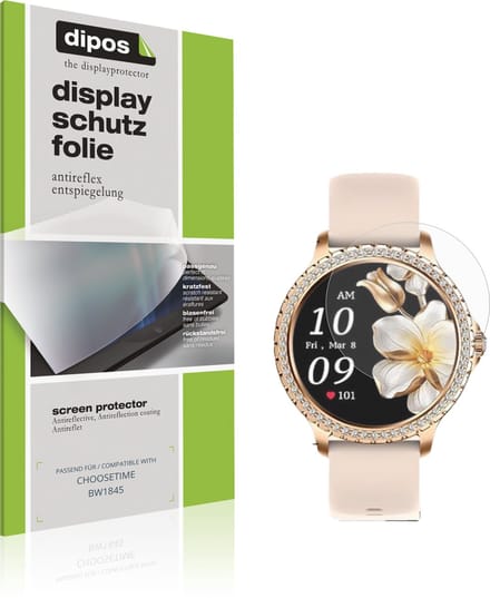 dipos – 6x Matte Beschermfolie geschikt voor CHOOSETIME BW1845 | Krasbestendige & antireflecterende Screenprotector Ultra-Thin