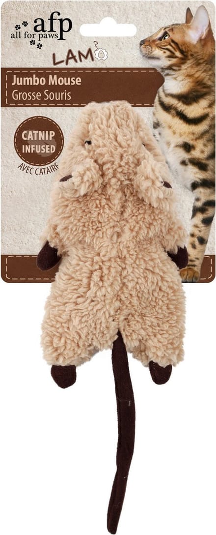 AFP Lambswool - Jumbo Crinkle Catnip Rodent