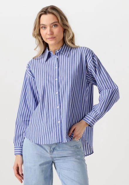 Moves Almira Shirt 4254 Dames - Jurken - Blauw - Maat 40
