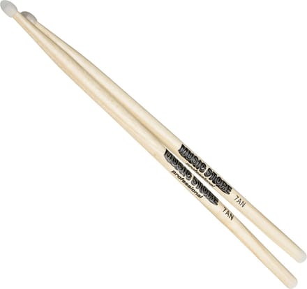 MUSIC STORE 7AN Hickory Sticks, Nylon Tip - Drumsticks