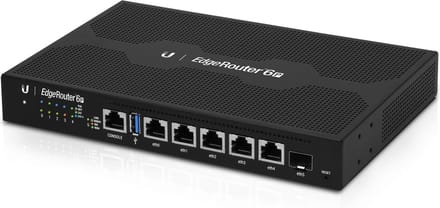 Ubiquiti 6P - Router - Gigabit - Power over Ethernet (POE) - 6 poorten - Grijs
