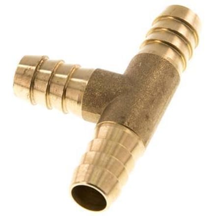 13 mm Messing T-Slangkoppeling