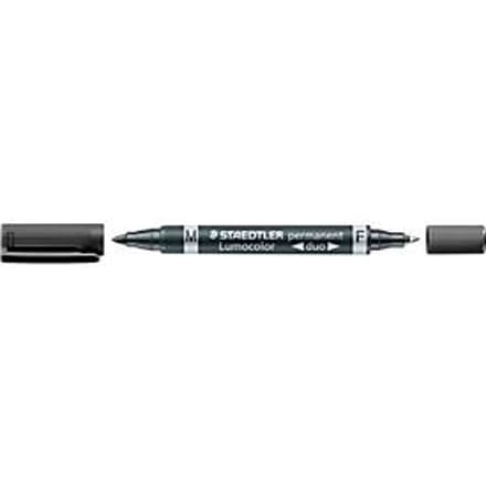Permanente markeerstift Staedtler Lumocolor 348-9 Zwart (10 Stuks)