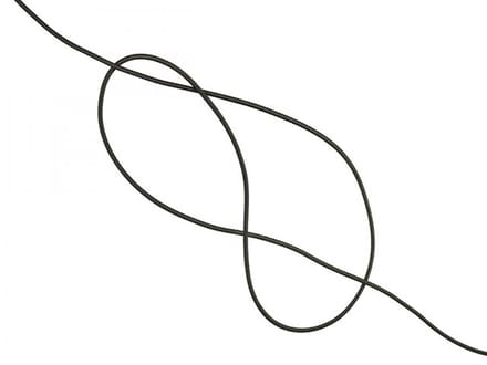 Elastisch Touw – 2 mm – Zwart – Per Meter