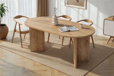 Asir - Eettafel - Saffier Eikenhout - 180 x 90 x 75 cm