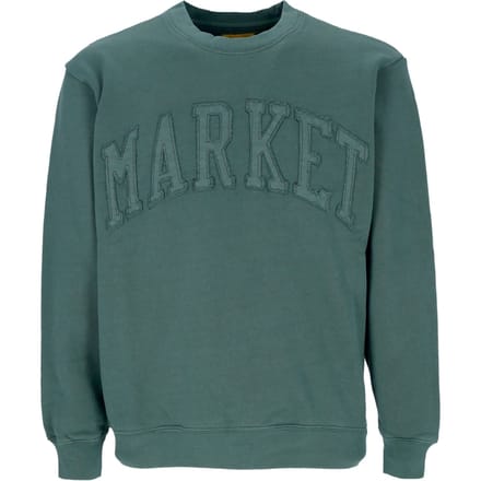 Alpine herensweater met ronde hals en vintage wassing