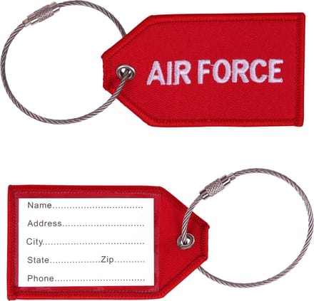 Bagage Label Airforce rood