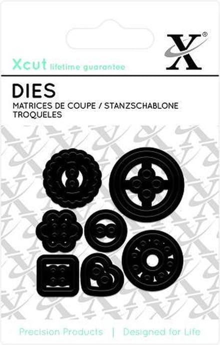 Mini Die - (7pcs) Buttons