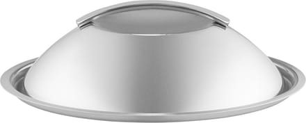 Eva Trio - Deksel Dome Ø 20 cm - Roestvast Staal - Zilver -