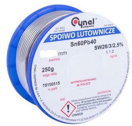 Cynel Unipress - Soldeersel - 2.0mm - 250g - Sn60Pb40