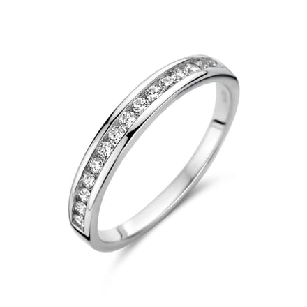 Gerhodineerd Zilver Ring Met Zirkonia 1333891