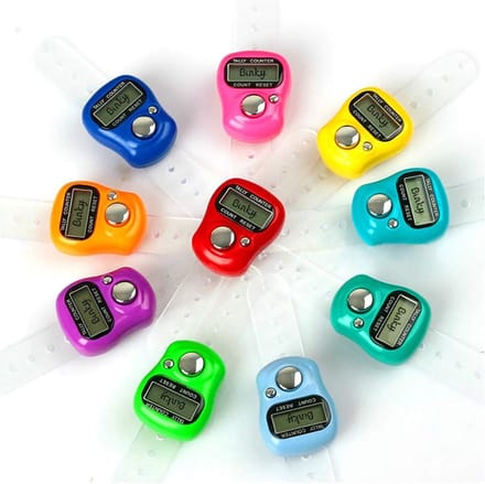 5x Digitale Vinger Teller - Hand Tally Counter met LCD Scherm en Resetknop