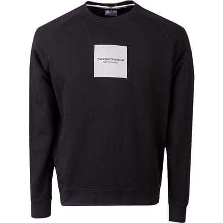 Weekend Offender Woan Reflecterende Heren Zwarte Sweater