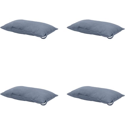 Madison - Hoofdkussen Panama safier blue - Ca. 24x40 cm - Set van 4