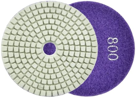 GEKO Diamant polijstpad - 100mm - klittenband - Geschikt voor nat gebruik - G800