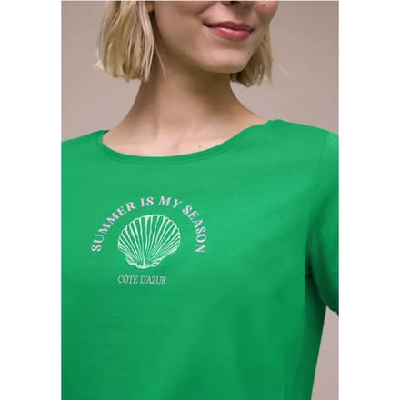 Shirt met schelpenprint