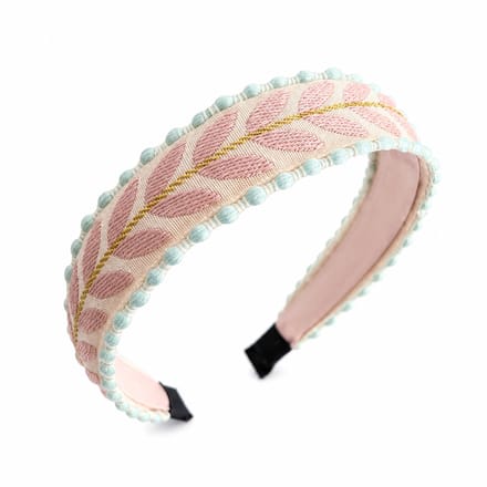Retro Ibiza Haarband - Roze | Diadeem | Polyester | Fashion Favorite