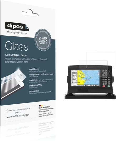 dipos – 2x Matte Pantserfolie geschikt voor Ymiko Marine-GPS-Navigator | 9H Screenprotector