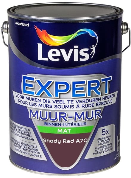 Levis - Expert Muur Binnen Mix - Shady Red A70 - Mengverf - 5 L