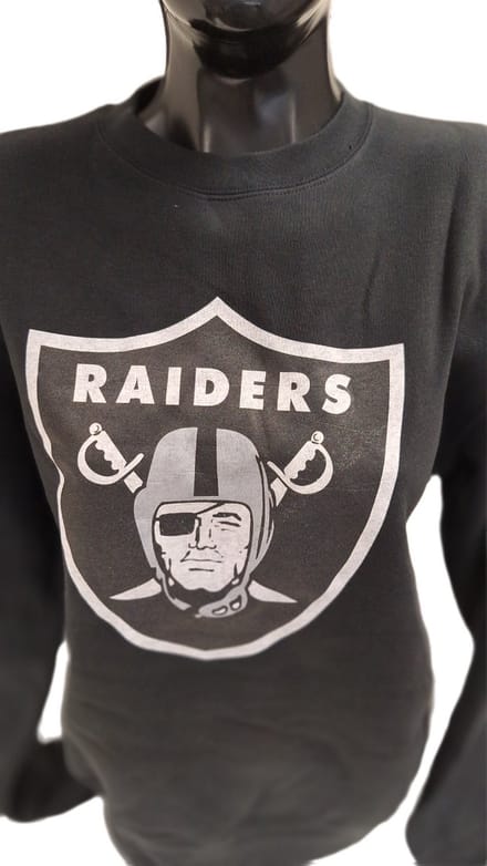 LAS VEGAS RAIDERS- CREWNECK -BLACK- XXL