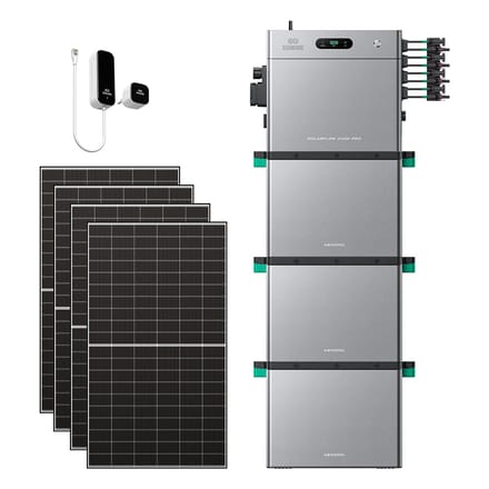 Zendure SolarFlow 2400 Pro - SolarFlow 2400 Pro & Slimme Meter P1 / 3*AB3000L (8.64 kWh) / 4*515W Bifacial Panel  (2600Wp Max)