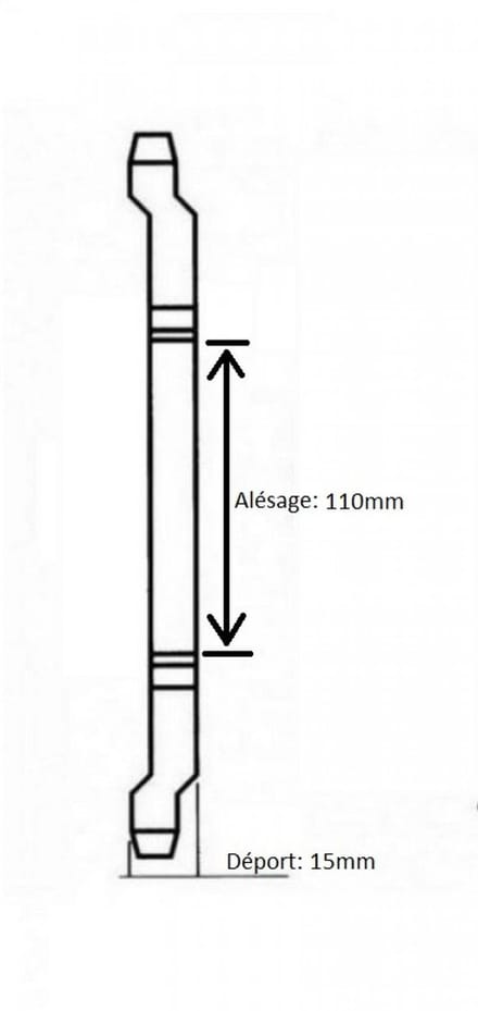 ringwiel 60 tanden steek 415 boring 110mm voor bromfiets mbk 88