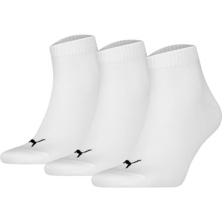 Puma - Unisex Quarter Plain Enkelsokken - 3 Pack - Maat 39-42