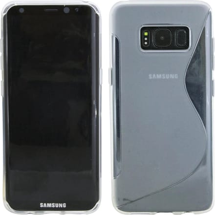 Geschikt voor Samsung Galaxy S8 Plus Transparant S-line TPU hoesje