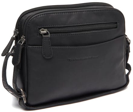 Chesterfield Vionne Waxed Pull Up Schoudertas - Zwart